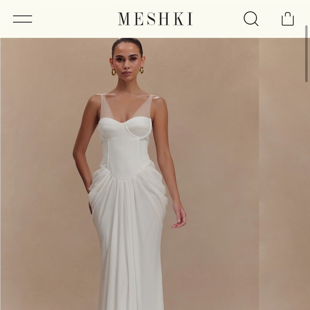 Meshki white dress- new with tags